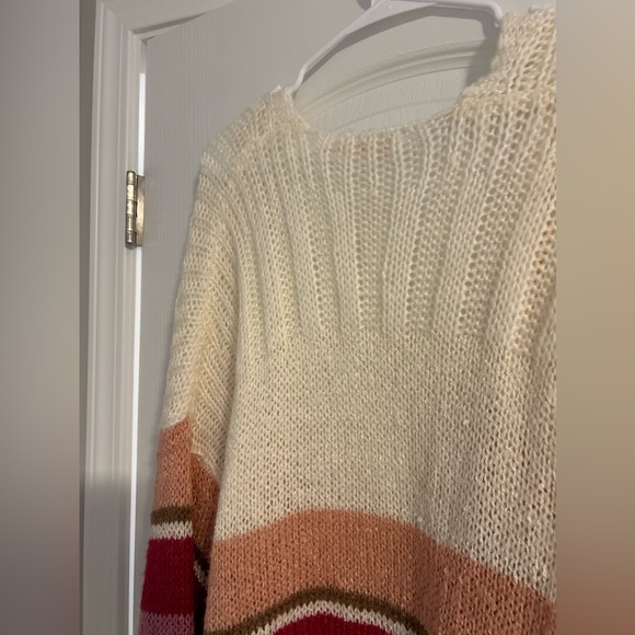 Francesca’s Pink Striped Cardigan - Picture 7 of 7